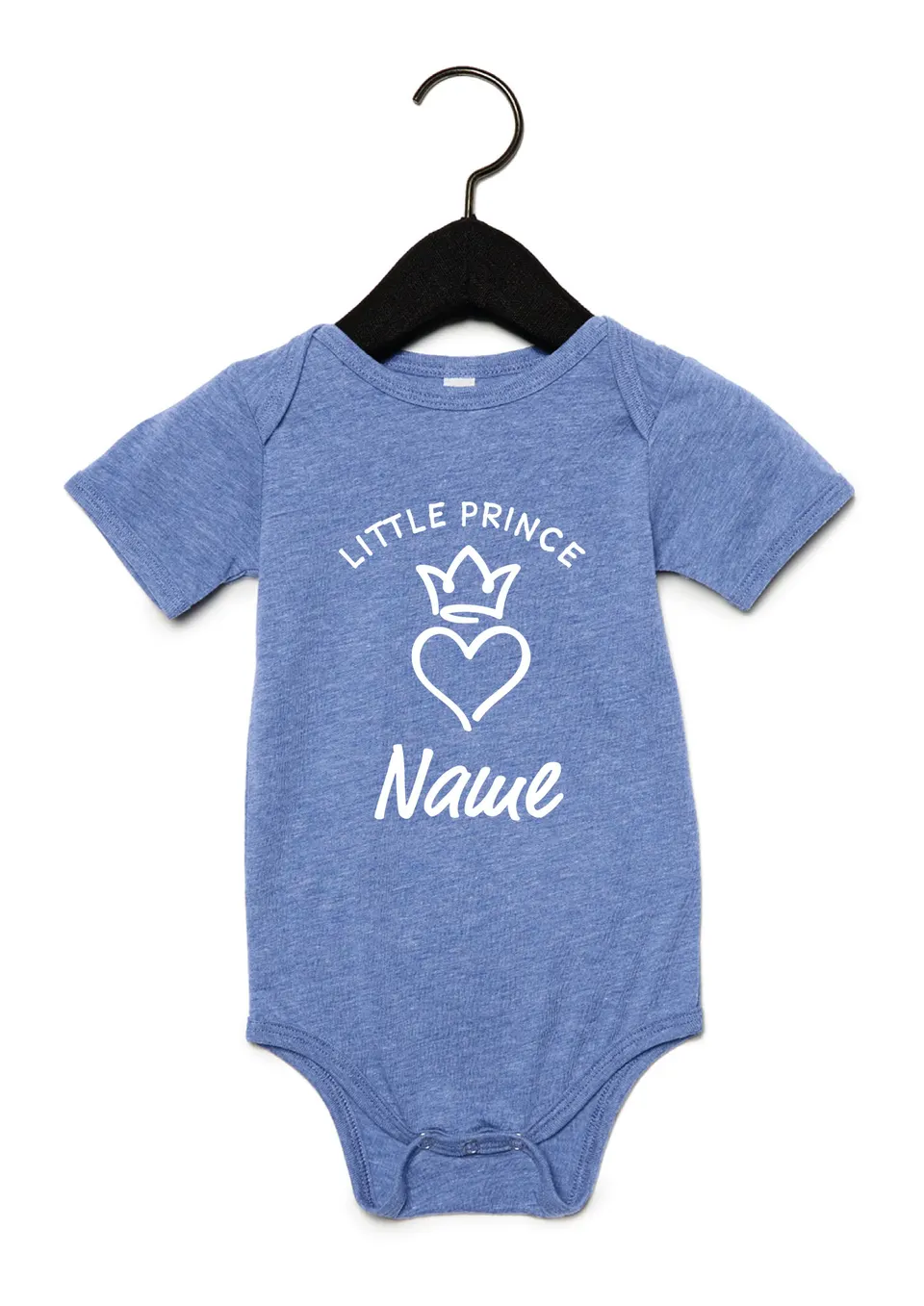 Baby Body - PRINCE - blau mit weißem Druck