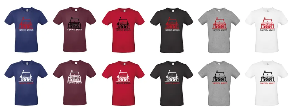 Bedruckte T-Shirts in verschiedenen Farben