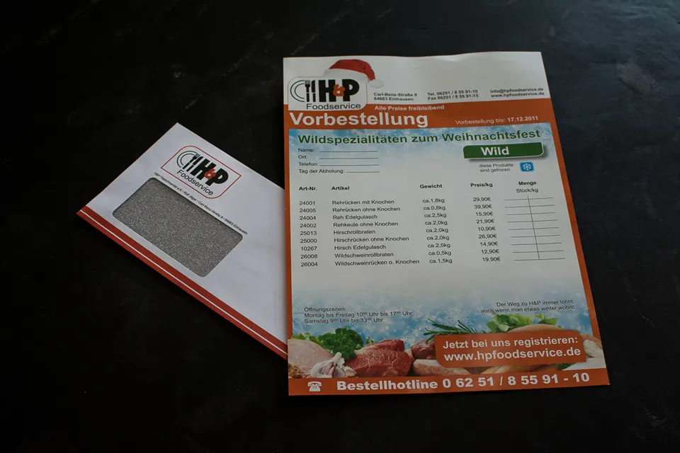 Informationsblatt zum Thema Backzeiten, im DinA4-Format I H&P