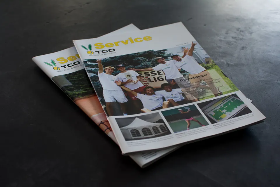 Vereinszeitung "TCO Service", DinA4-Format, 80 Seiten, in farbiger Bilderdruckqualität I TCO
