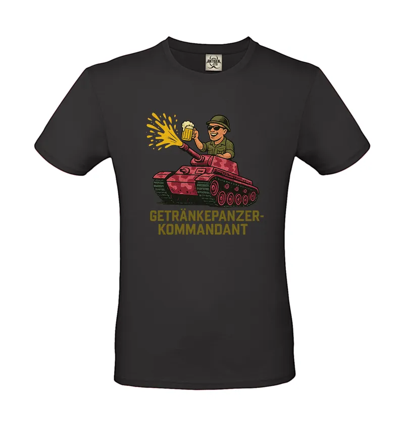 „GETRÄNKEPANZERKOMMANDANT“ - Herren T-Shirt